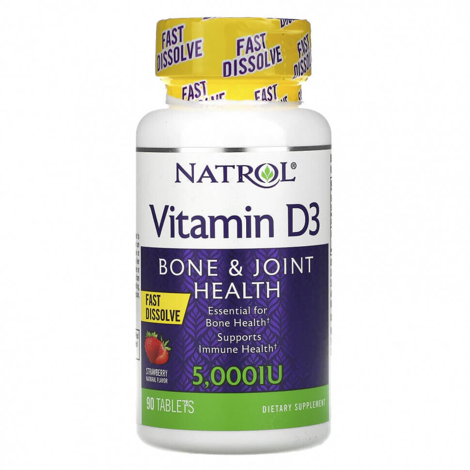 

Витамин D3 Natrol Vitamin D3 5000 МЕ, 90 таблеток