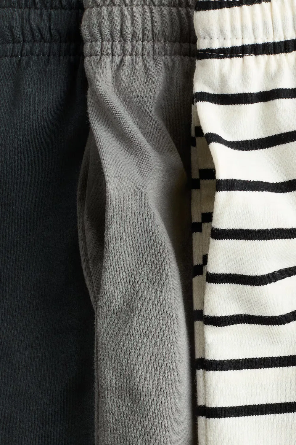 Комплект из 3 шорт из хлопкового трикотажа H&M, Weiß/Gestreift — фото 2