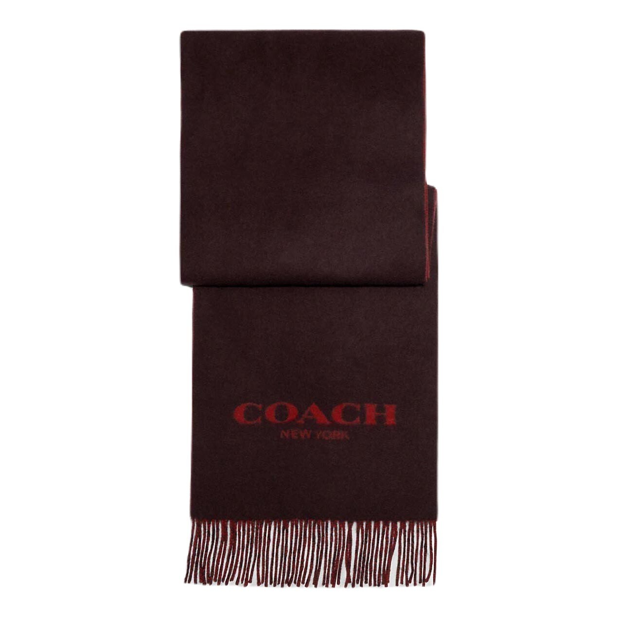 

Шарф Coach Outlet Signature, темно-красный