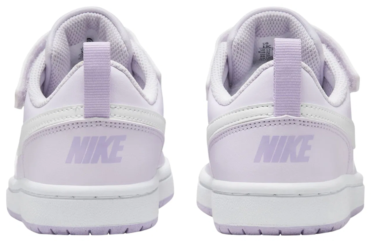 Детские кроссовки для мальчиков на липучках Court Borough Low Recraft Nike, Lilac Bloom/White/Barely Grape — фото 3