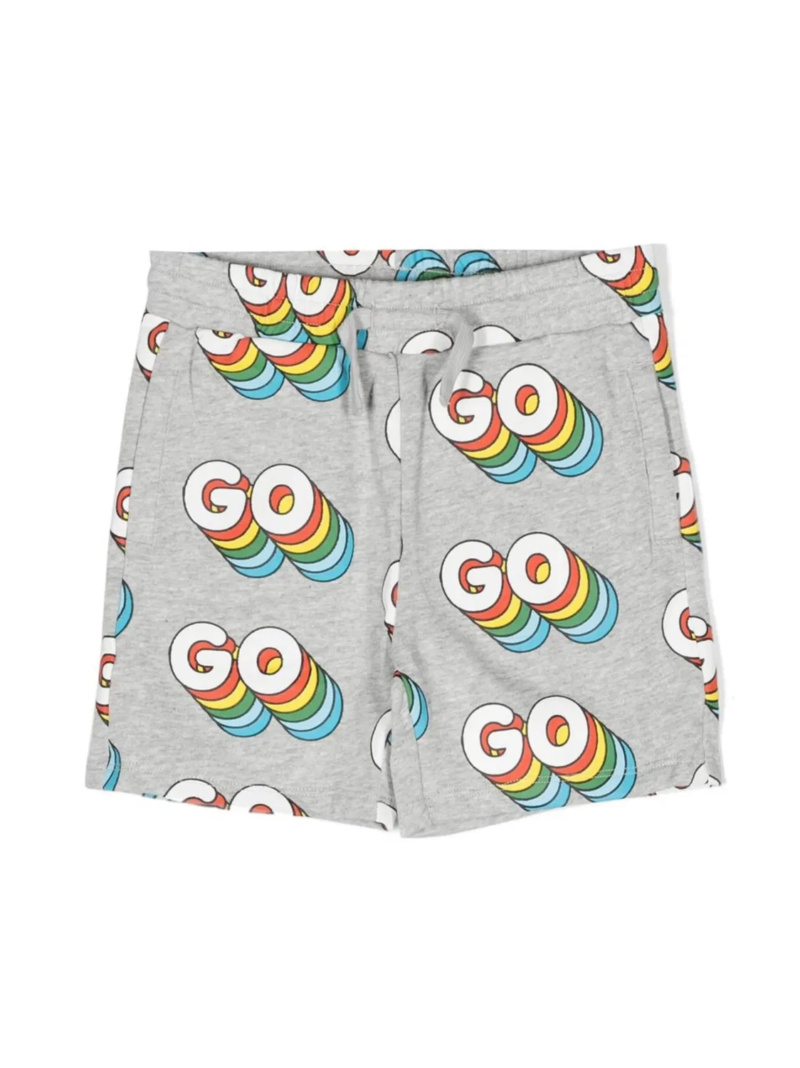Шорты 'Go Print' с принтом Stella McCartney, серый