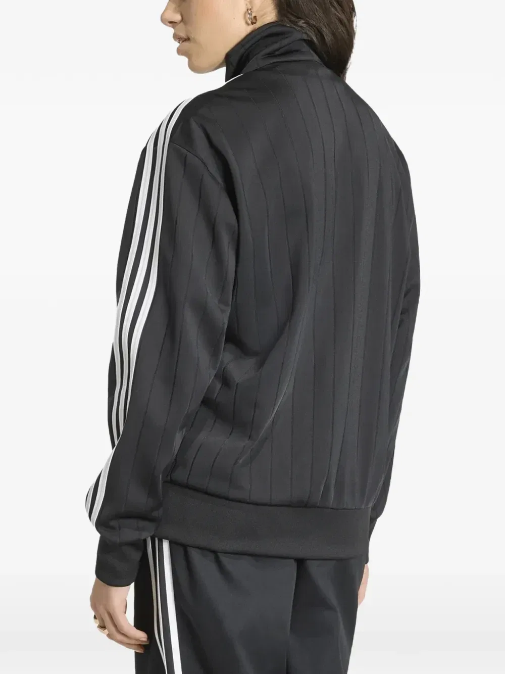 Куртка спортивная с полосками Adidas, черный — фото 2