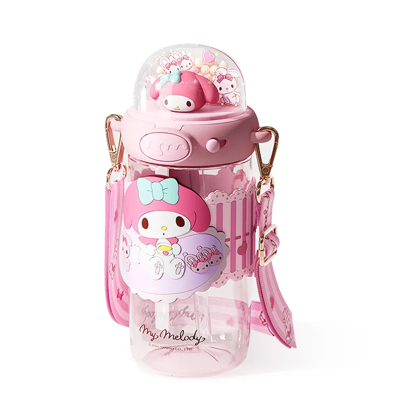 Детская бутылка для воды с блестками My Melody, Sanrio, 650 мл, Sparkling Space Cup