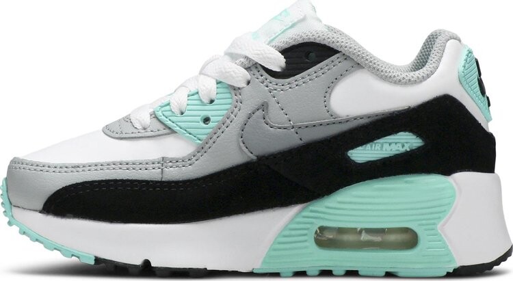 

Кроссовки Nike Air Max 90 LTR PS, белый/серый/бирюзовый