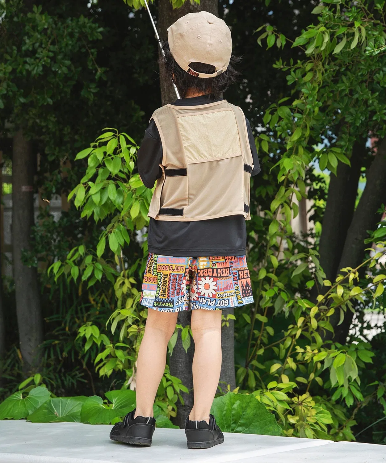Детская футболка с длинным рукавомс охлаждающим жилетом BREEZE Summer Yell, Black — фото 3