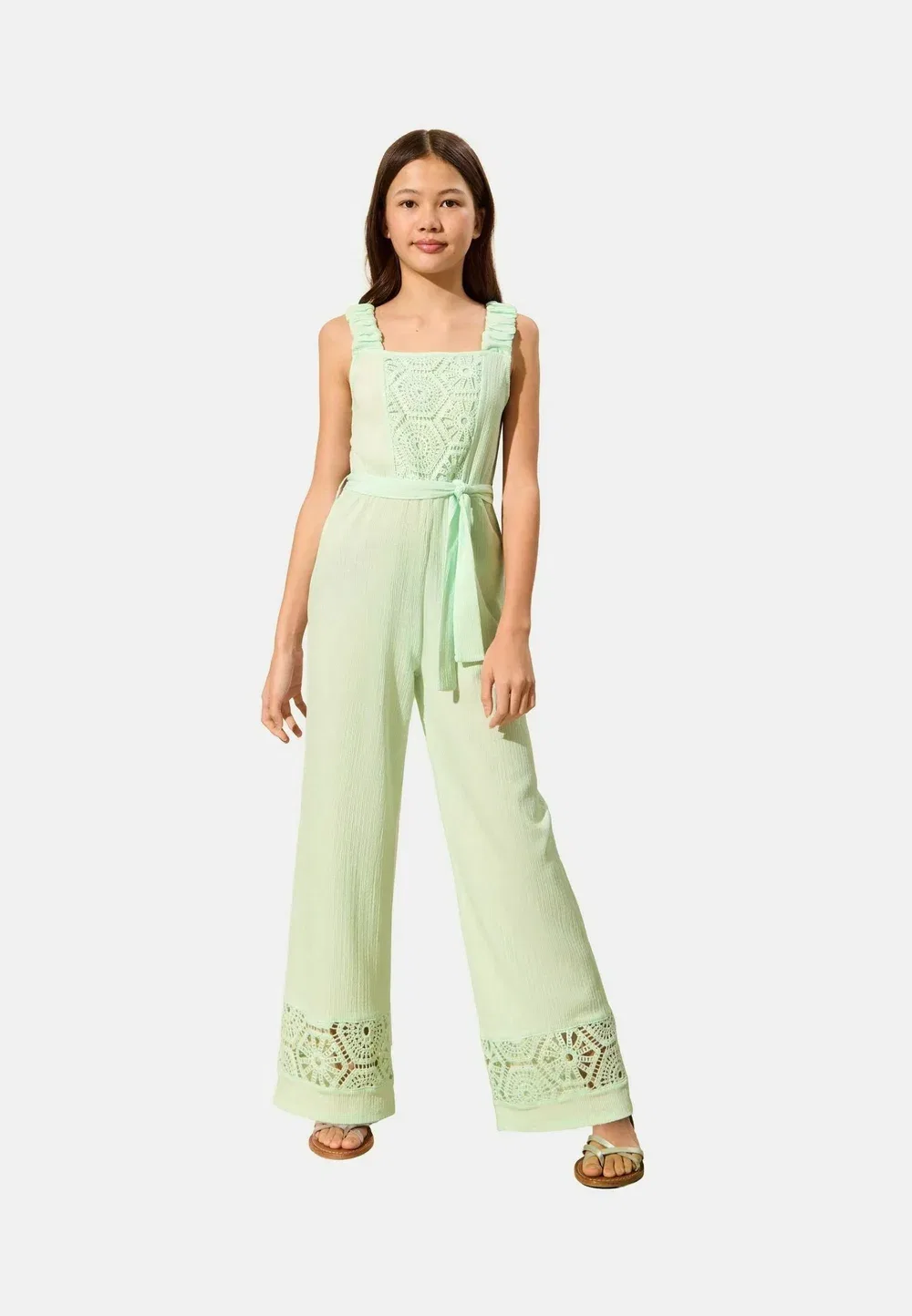 Комбинезон из трикотажа стандартного кроя для отдыха - комбинезон Lipsy, Mint Green