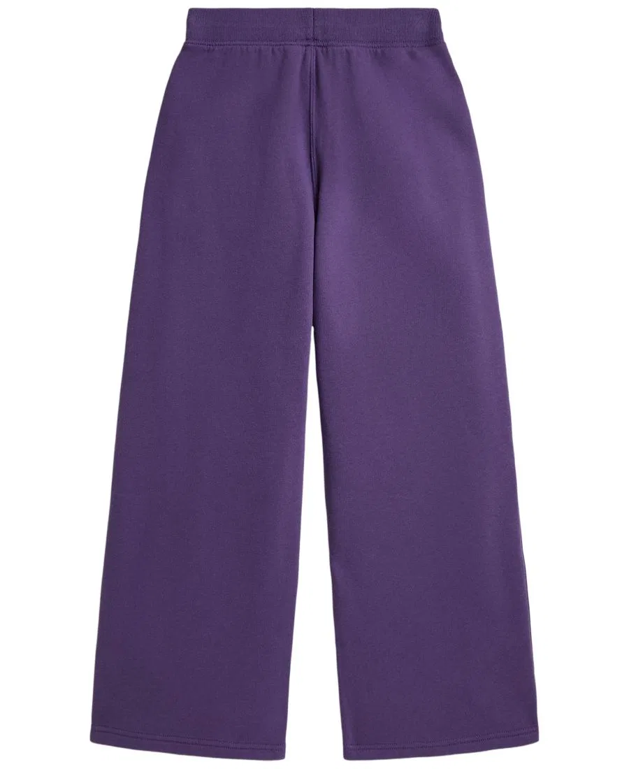 Штаны из футера с широкими штанинами Polo Ralph Lauren, Valley Purple — фото 2
