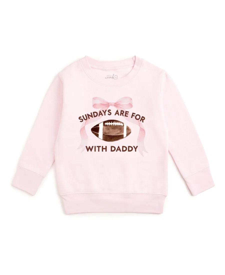 Детский свитшот Sundays Are For Football Sweet Wink, Ballet Pink