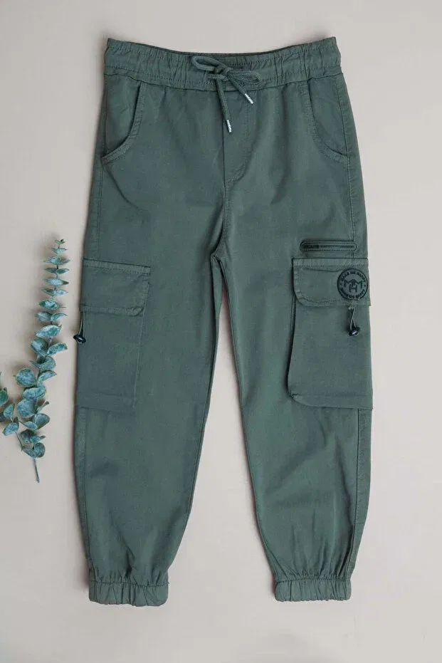 Детские брюки для мальчиков с утяжкой Fulla Moda, Khaki — фото 2
