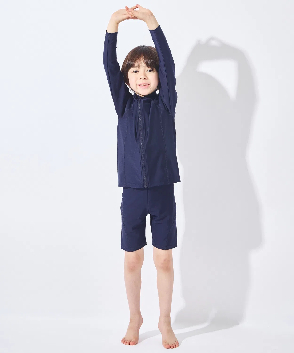 Детский рашгард с длинным рукавом модель School Swimsuit, ever closet, Navy — фото 3