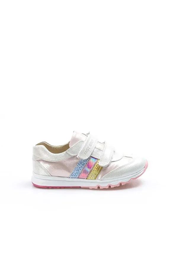 Детские кеды из натуральной кожи для девочек Fast Step, Silver Pink — фото 4