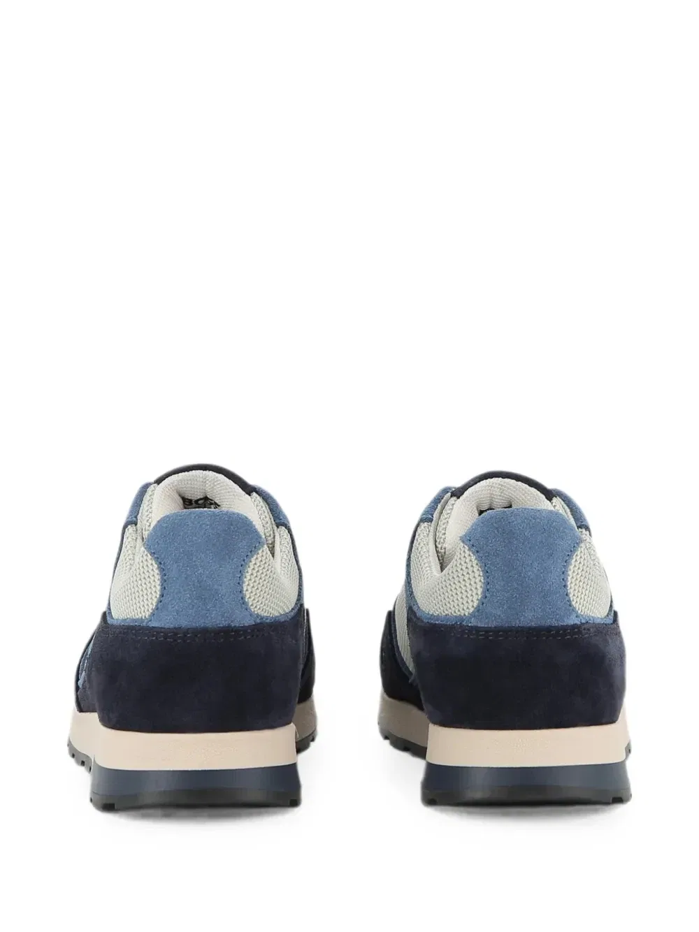Кроссовки с монограммой Double B Boss Kidswear, синий — фото 2