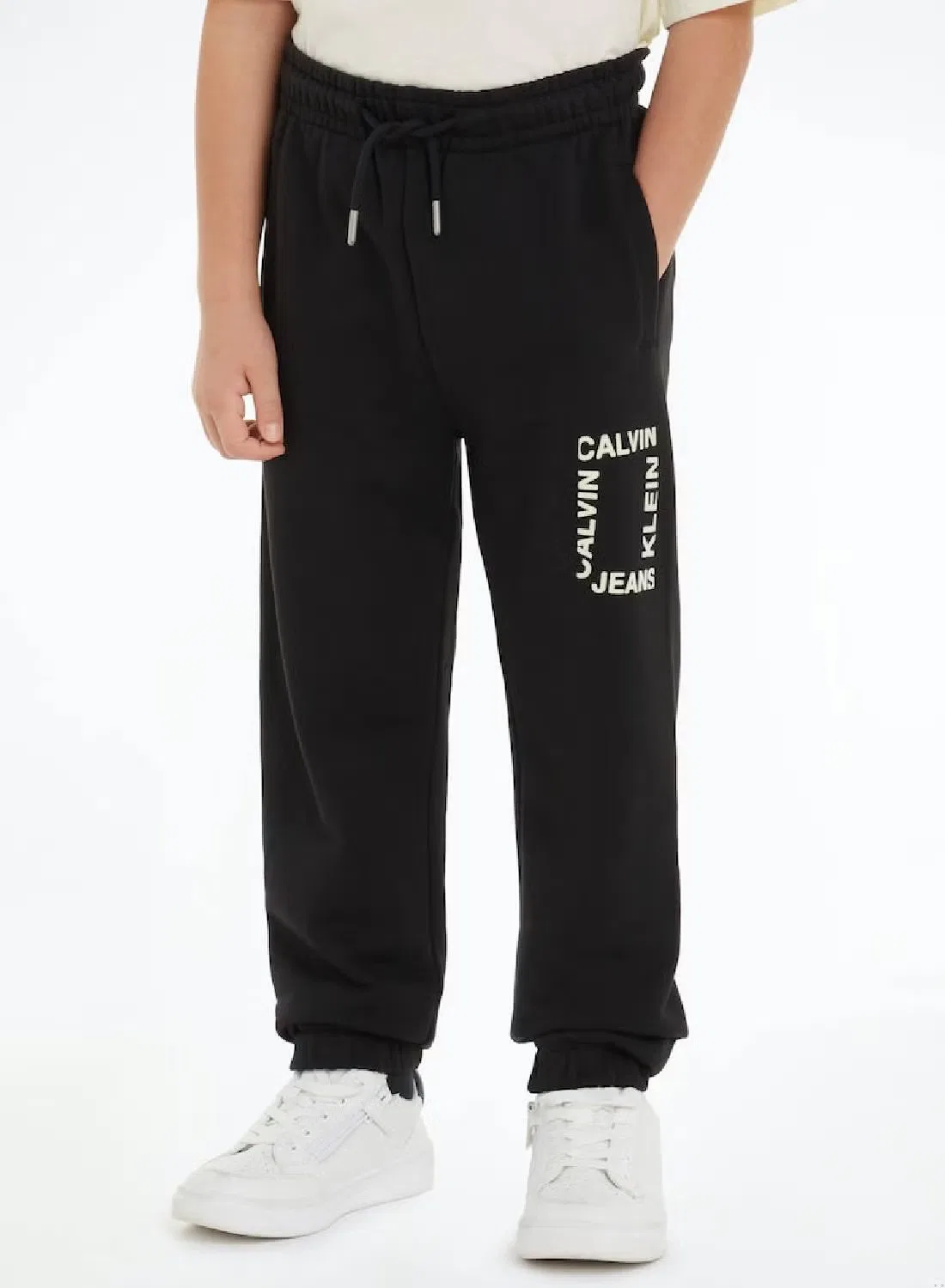 Штаны с логотипом Calvin Klein Jeans, черный