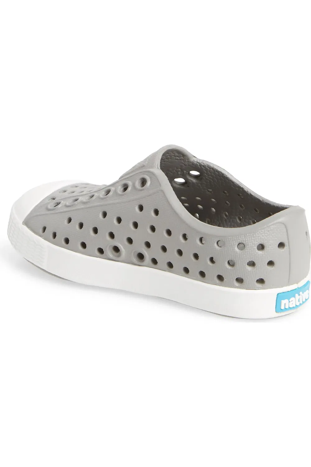 Кроссовки детские водостойкие slip-on Jefferson Native Shoes, Pigeon Grey/Shell White — фото 2