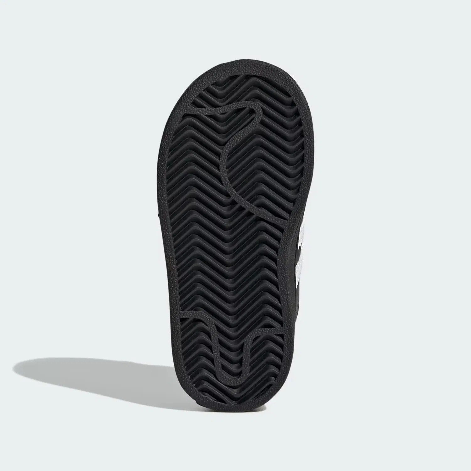 Детские кроссовки на эластичных шнурках Superstar II Elastic Lace Adidas Originals, черный/белый — фото 3