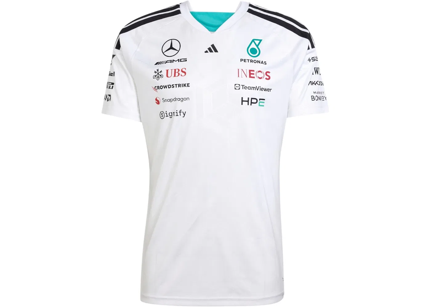 Детская джерси Mercedes AMG Petronas Formula 1 Team Driver Jersey Adidas, White