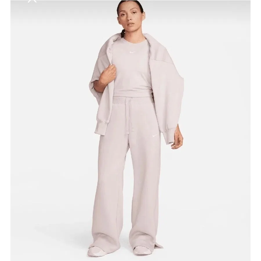 Женская футболка с коротким рукавом Nike Sportswear Essential Slim Cropped, Розовый — фото 2