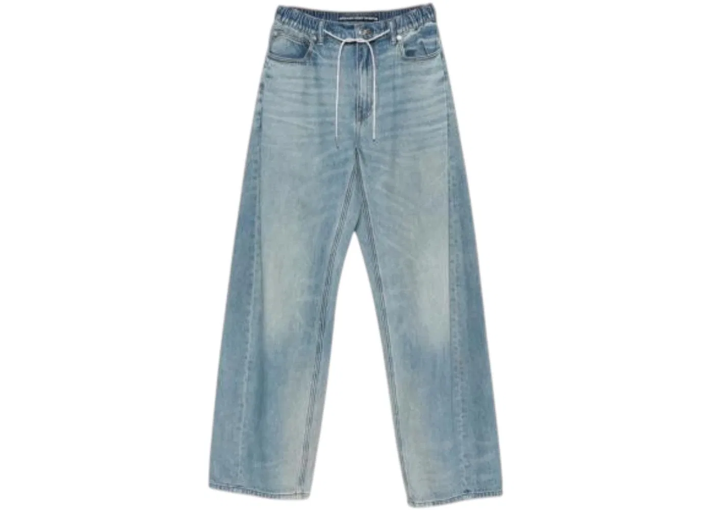 Женские джинсы с кристаллами Alexander Wang, Tinted Medium Indigo