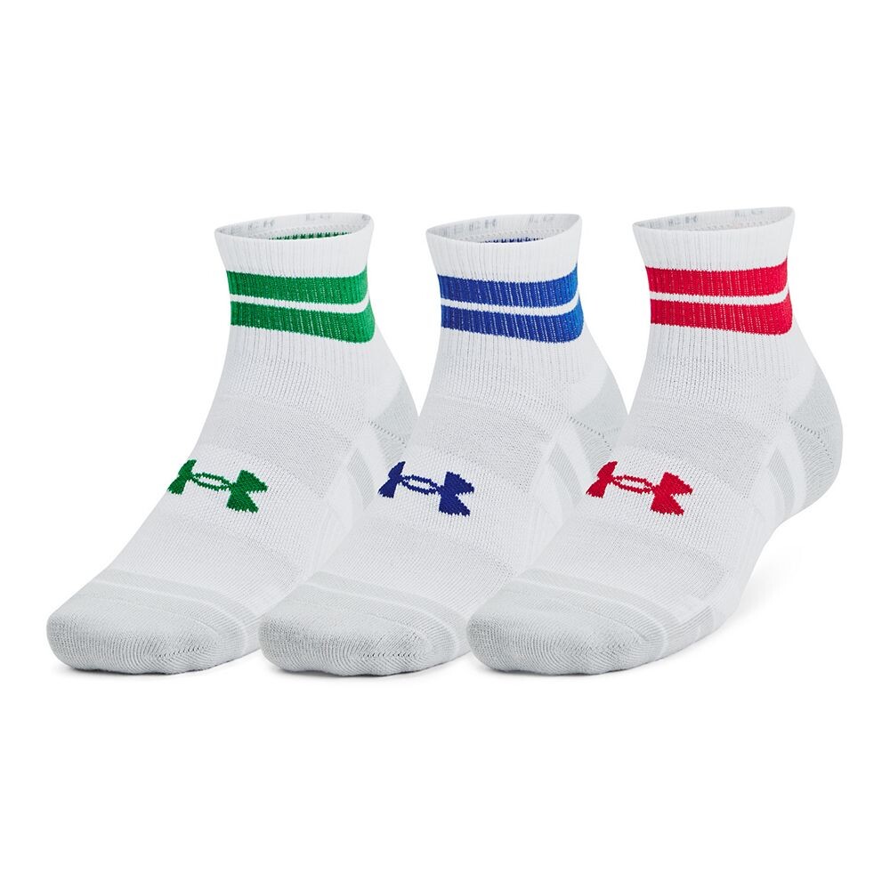 

Комплект из трех носков Under Armour Performance Tech, цвет White Red