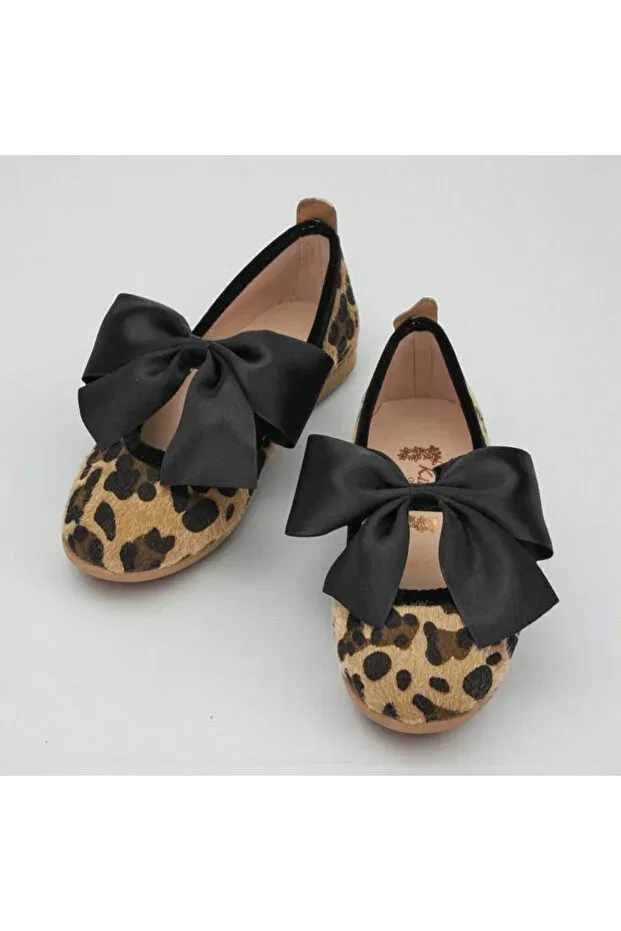 Детские балетки для девочек с леопардовым принтом Patik Bebe, Leopard