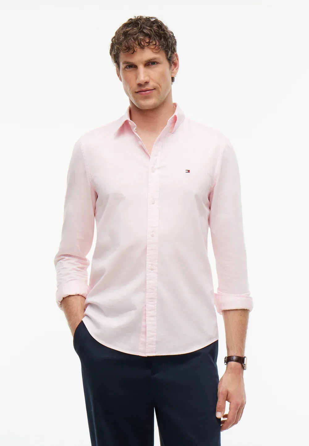 Рубашка Flex Dobby Tommy Hilfiger, Pink