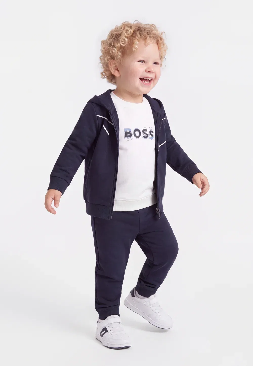 Детский комплект: брюки и топ с длинными рукавами Boss Kidswear, Navy