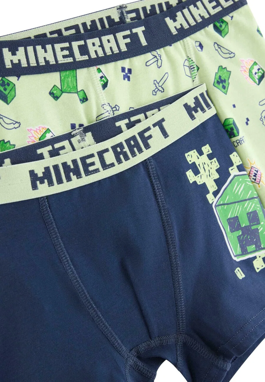 Трусики Lindex Underpants 'Minecraft' в цветах: морской синий, травянисто-зеленый, светло-зеленый — фото 3