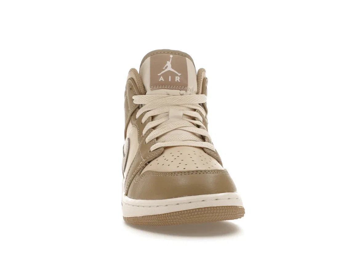 Детские кроссовки Lifestyle с принтом Jordan 1 Mid Jordan, Legend Brown/Khaki Brown — фото 2