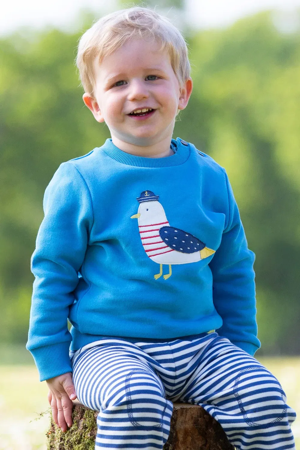 Детский свитшот Captain Gull Kite, Blue — фото 2