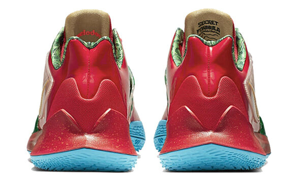 Кроссовки губка боб квадратные штаны x kyrie low 2 ep Nike, красный — фото 4