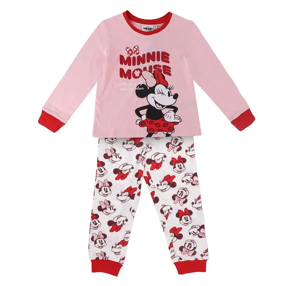 Детская пижама для девочек с длинным рукавом Minnie Disney, Pink