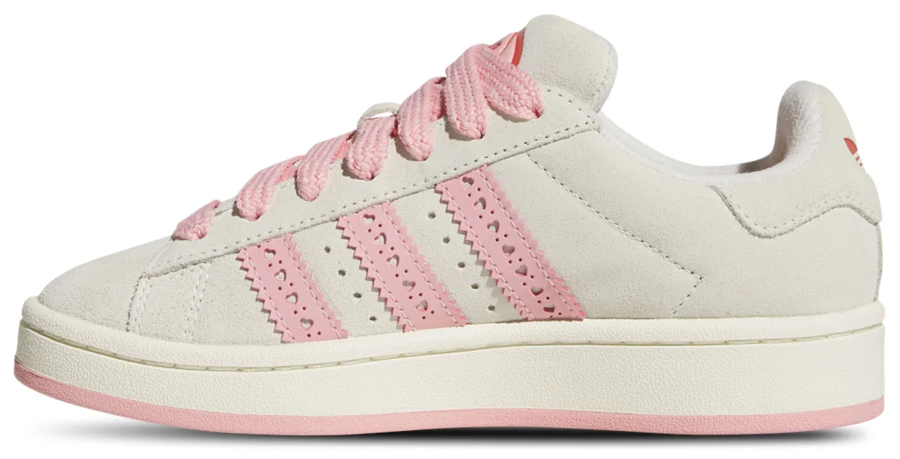 Кроссовки для девочек Campus 00s Adidas, цвет Cream/Pink/Red — фото 2