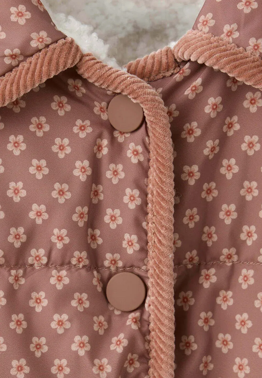 Детская зимняя куртка Mango Kids, Pink — фото 4