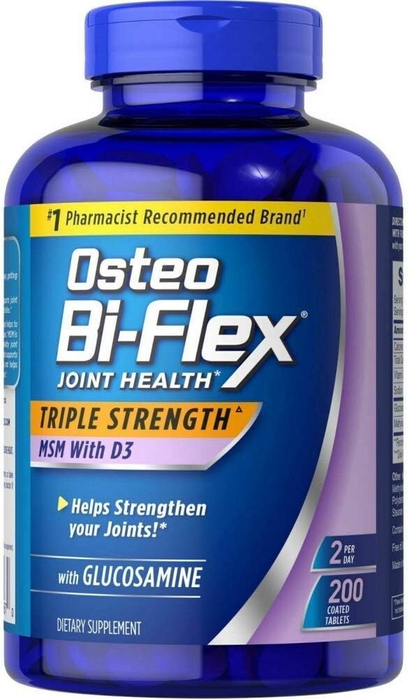 

Osteo Bi Добавка Osteo Bi Flex Глюкозмин 1500 мг Витамин D 1000 МЕ, 200 шт