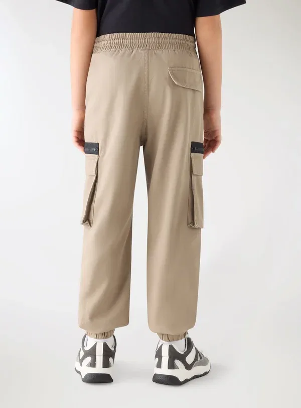 Брюки джинсовые Cargo trousers Terranova, Tabacco, табачный — фото 3