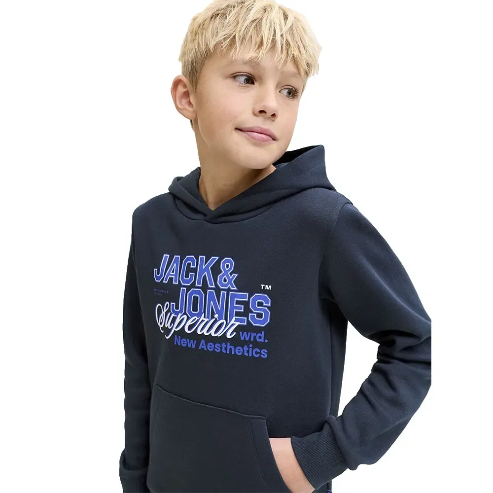 Худи Logo 2 Colors Jack & Jones, синий — фото 4