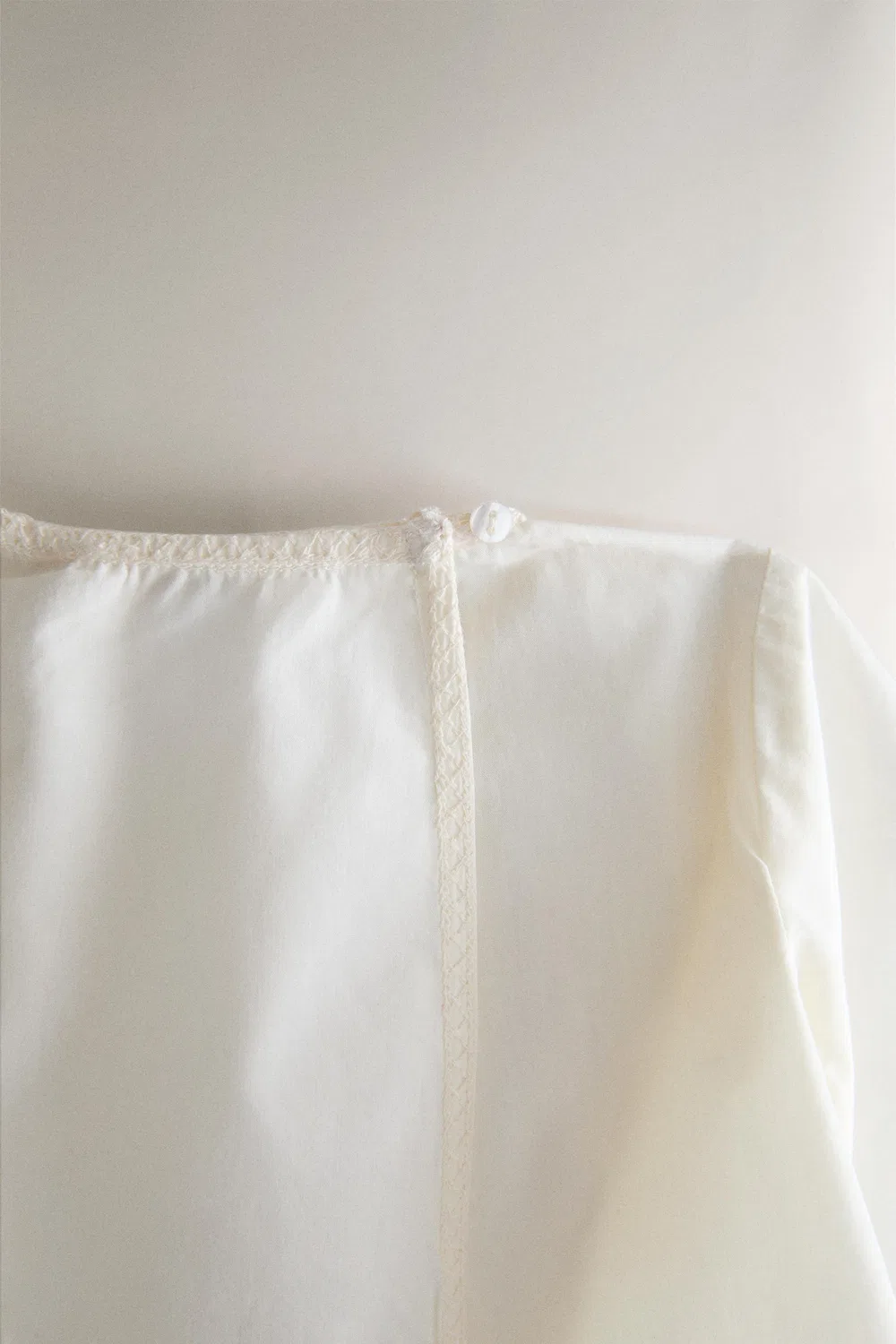 Вышитая детская рубашка ZARA, Oyster-white — фото 4