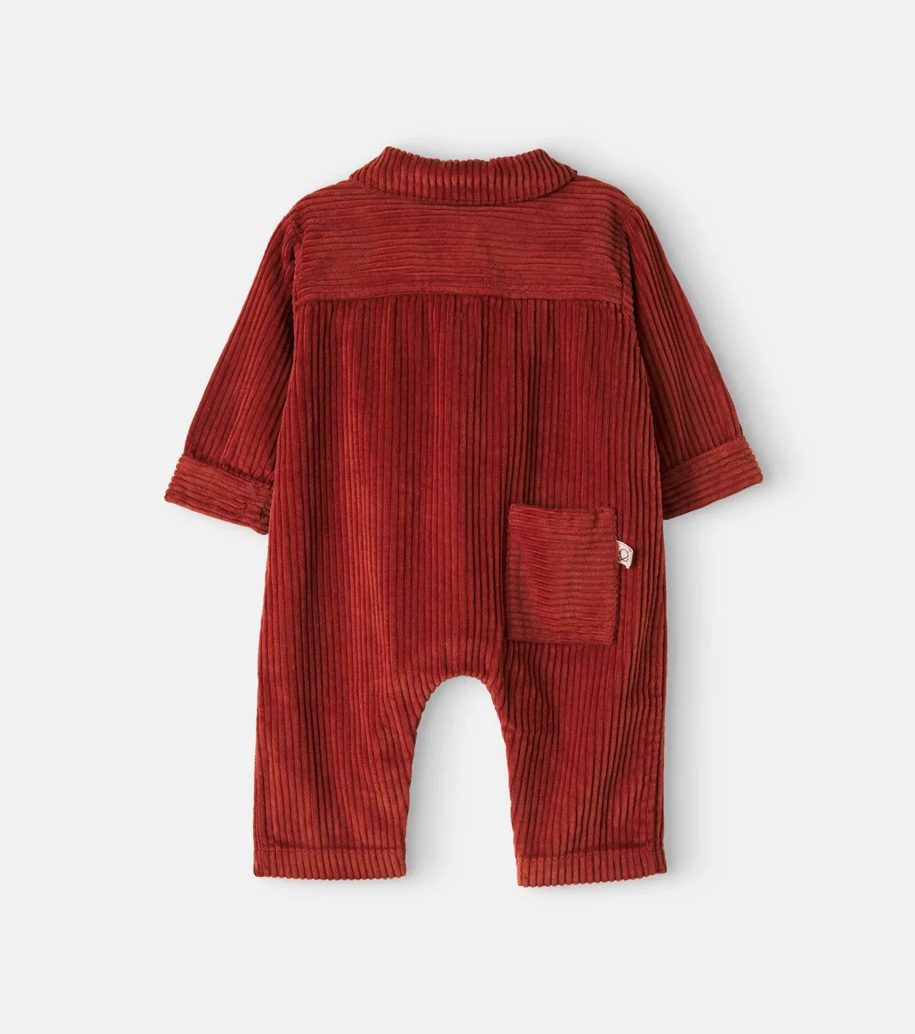 Комбинезон из хлопкового вельвета Blai Baby Cozmo, красный — фото 2