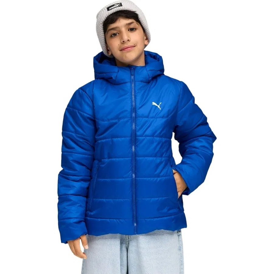 Куртка утепленная с капюшоном Essentials Youth Puma, Темно-синий
