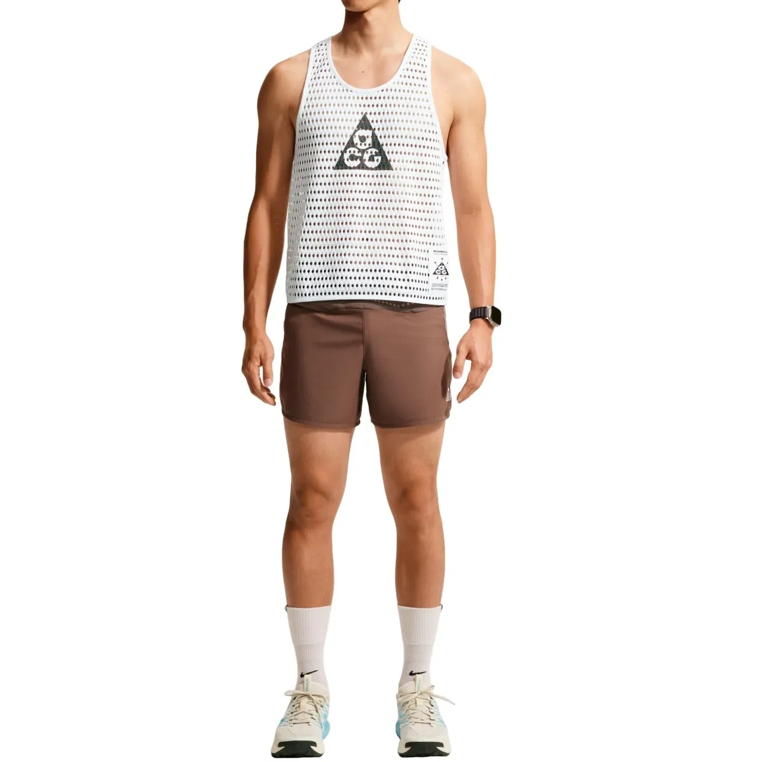Мужской топ для бега Nike ACG Radical Airflow Dri-FIT White, Белый — фото 3