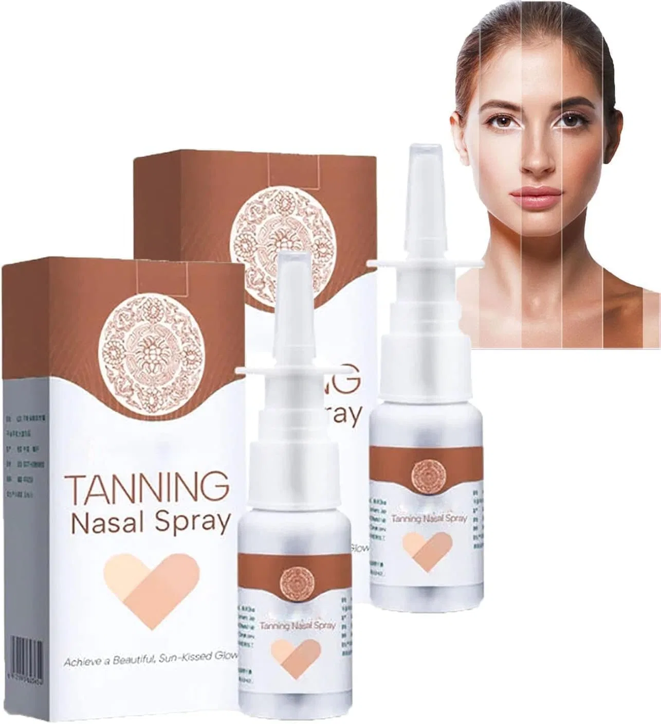 Спрей для загара BronzeMist Tanning Nasal Spray, Eeiiey, 30 мл, Pack of 2