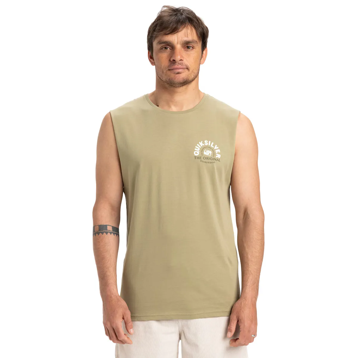 

Мужская футболка Quiksilver Ev Summer Road, бежевый