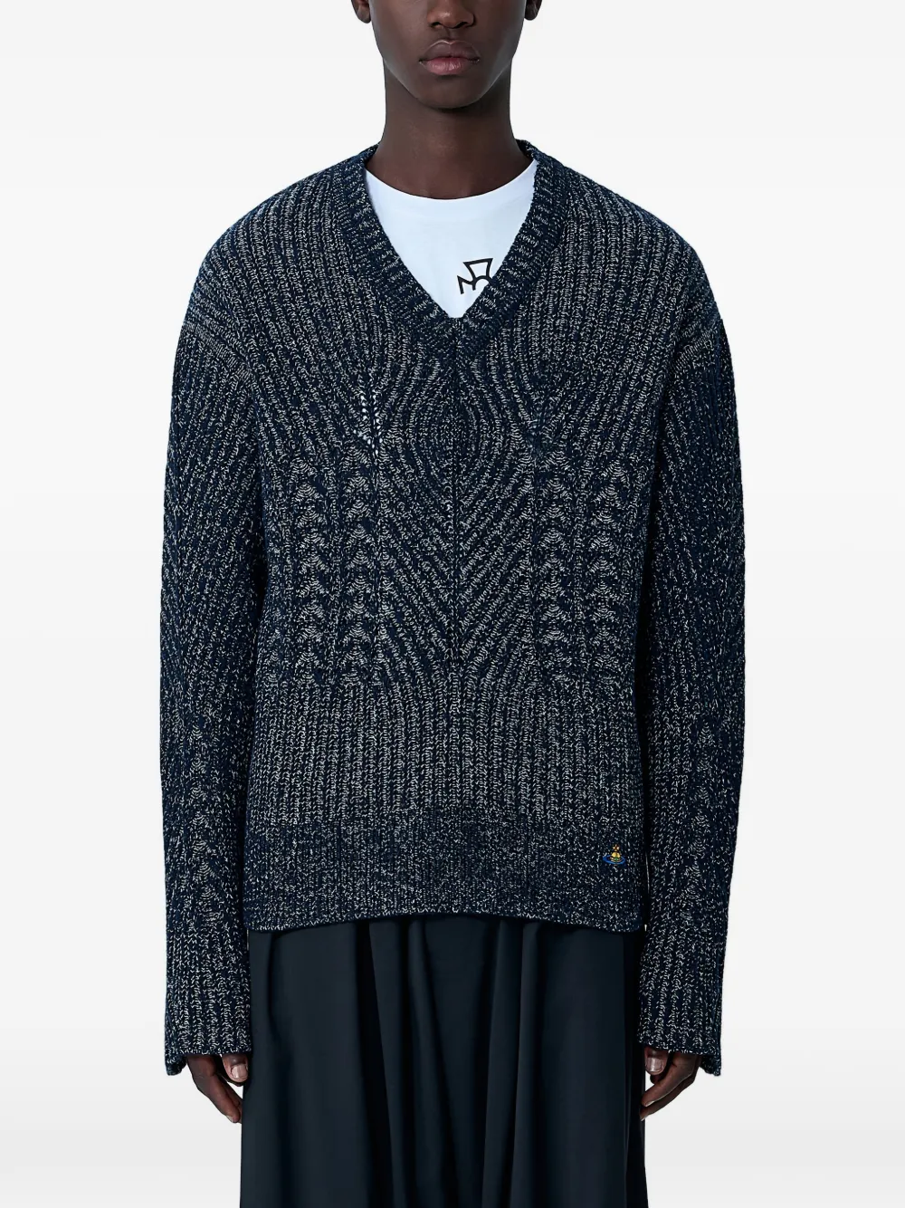 

Свитер Lottie с V-образным вырезом Vivienne Westwood, синий