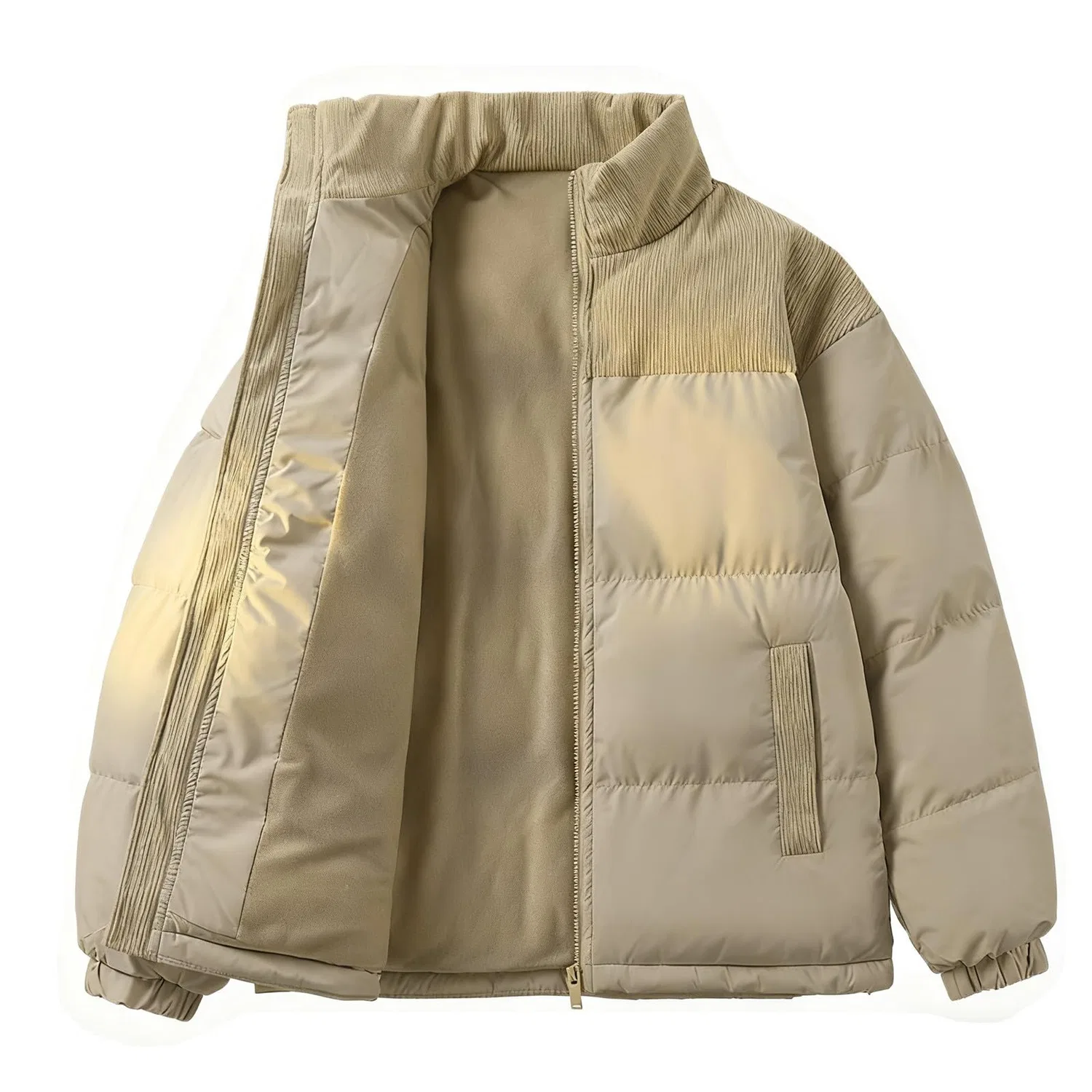 Женское стеганое пальто с длинным рукавом, модель parka, cachi