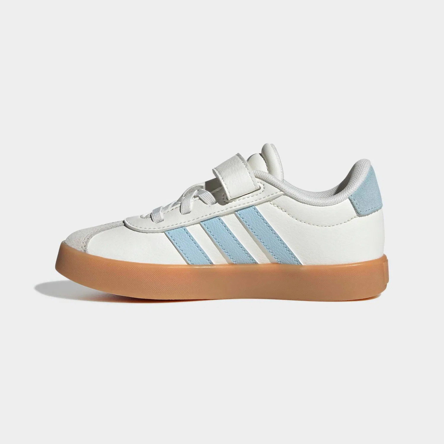 Детские спортивные кроссовки в стиле скейт Adidas Sportswear, Core White/Ice Blue — фото 3