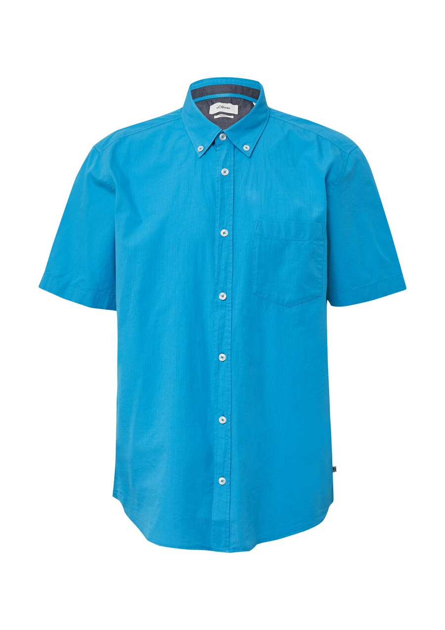 

Рубашка на пуговицах классического кроя s.Oliver, Cyan blue