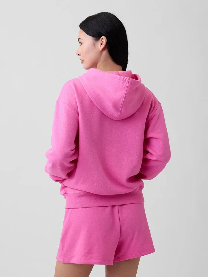 Женская свободная толстовка с капюшоном GAP, Pink — фото 2