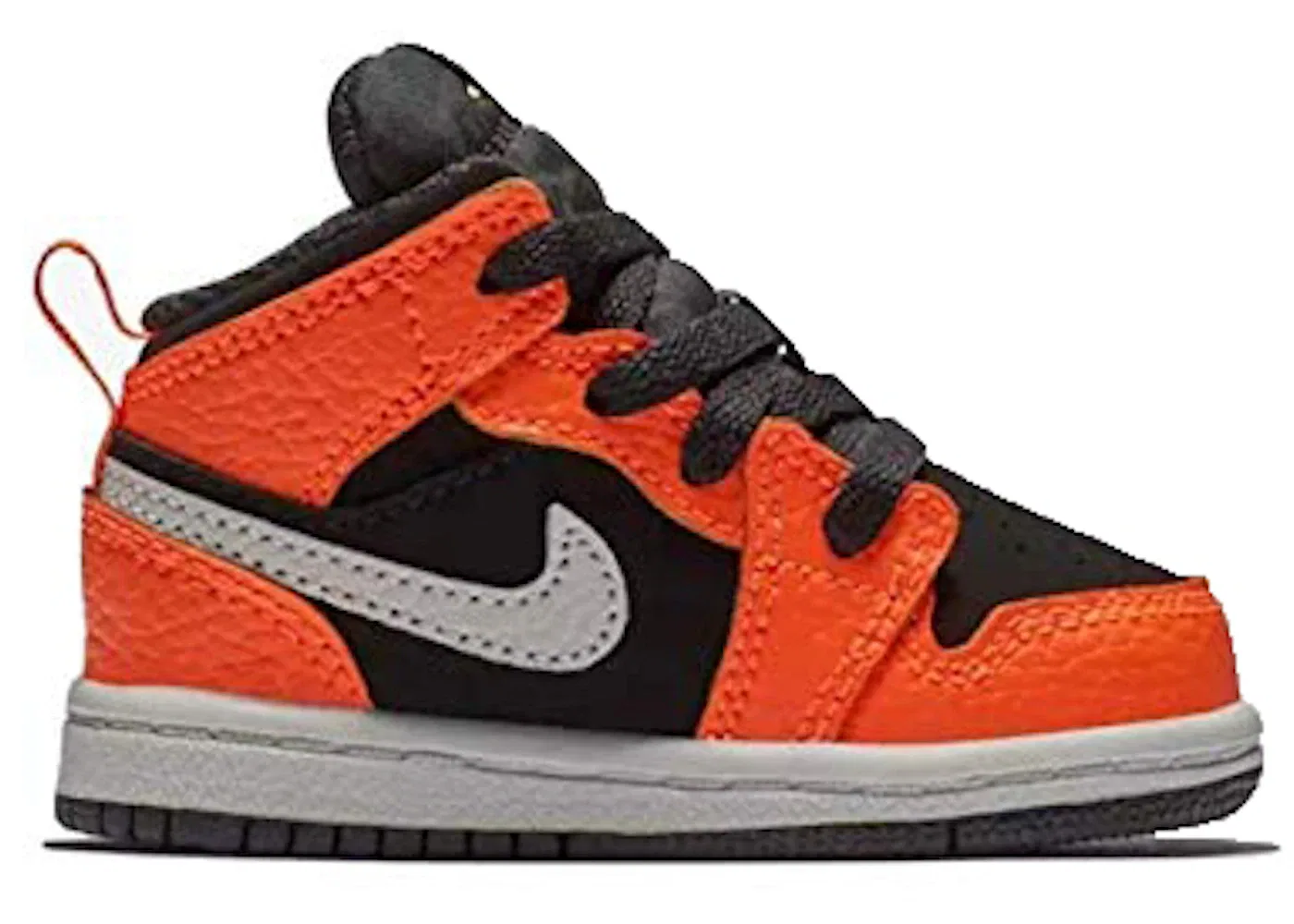 Детские кроссовки с принтом Jordan 1 Mid Jordan, Black Light Bone Cone