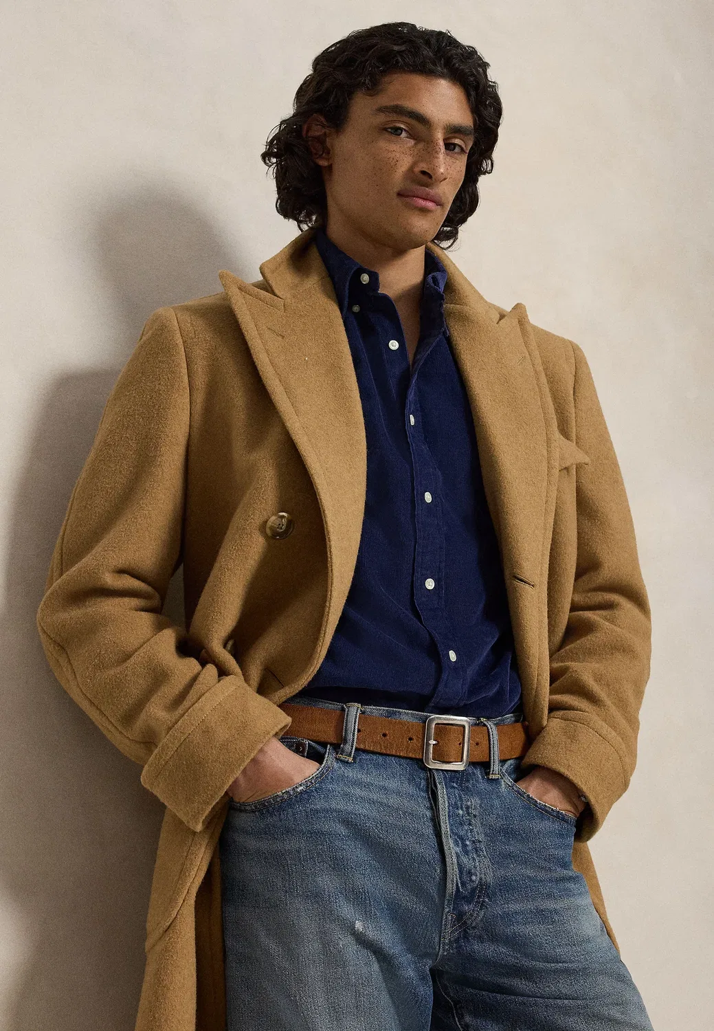 Рубашка из вельвета, сшитая на заказ Polo Ralph Lauren, Dark Blue — фото 4