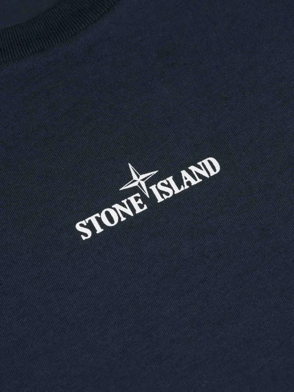 Футболка с логотипом Stone Island Junior, синий — фото 2